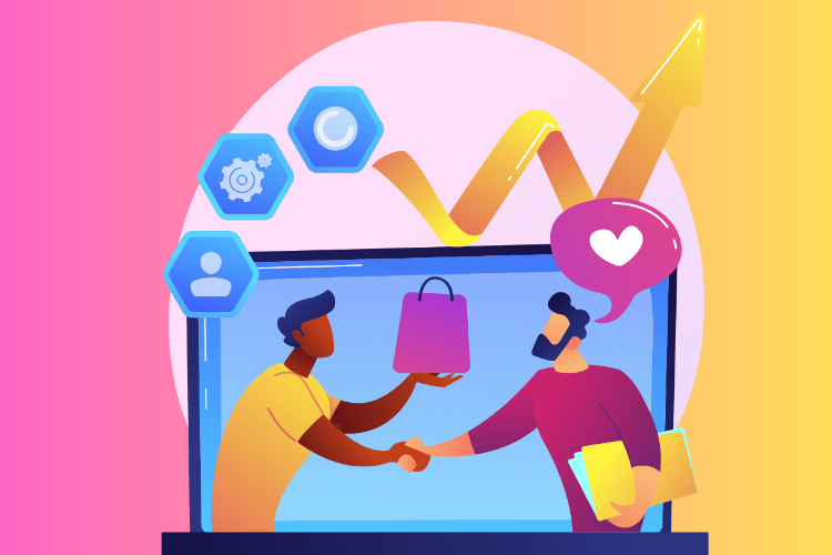 CRM shopping graphic