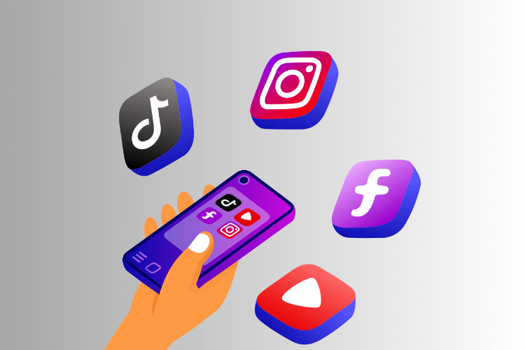 social media CRM graphic