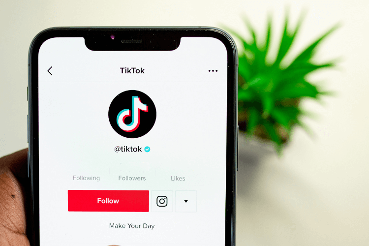 tik tok main page